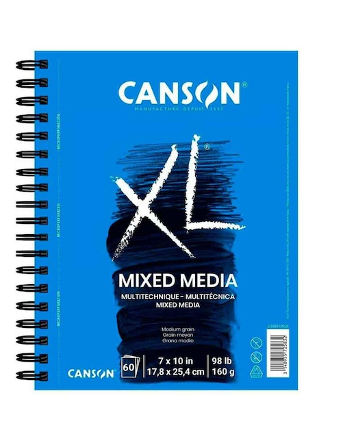 Cuaderno Canson hoja blanca