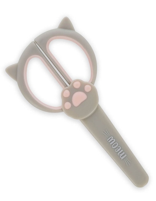 Tijeras escolares lEGAMI Extraordinary Stationery punta redonda Gatito