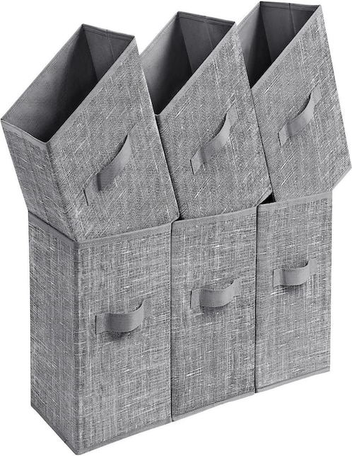 Set caja para almacenar Songmics Tina cuadrado con 6 piezas