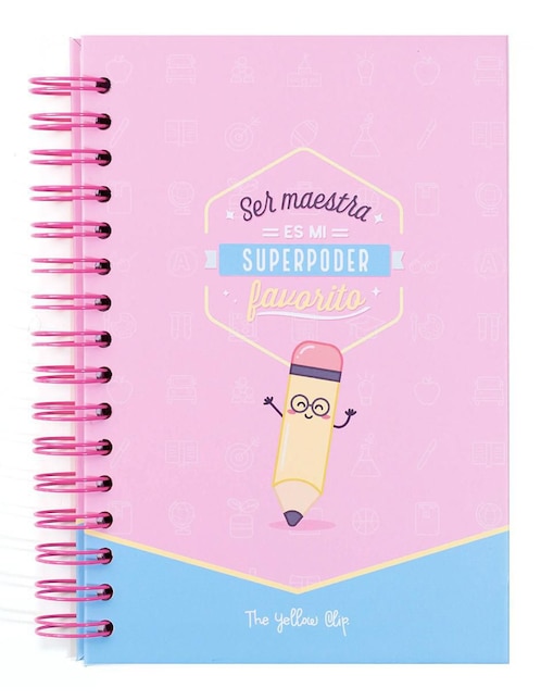 Cuaderno The Yellow Clip hoja a rayas y blanca