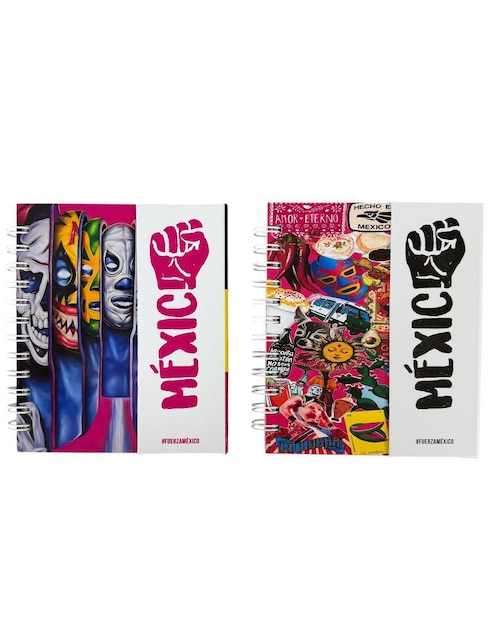 Set libreta Luxo Mx México a rayas