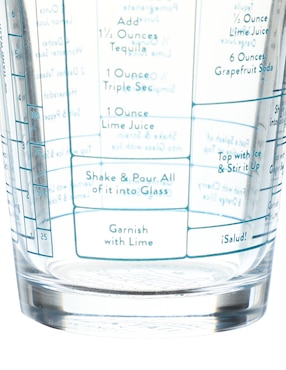 Vaso medidor Fred de vidrio