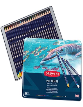 Set lápiz de color Derwent Inktense hexagonal 24 piezas