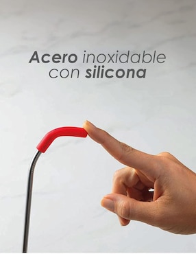 Set de popotes Ilios Innova de acero inoxidable con 10 piezas