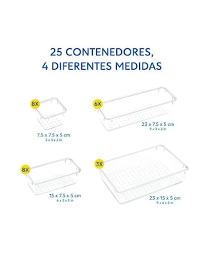 Set de charola organizadora Likëpink