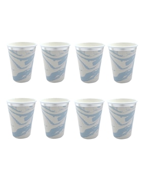 Set De Vasos Cortos Alegria Acuarela Con 8 Piezas