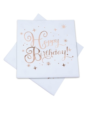 Servilleta Rose Gold Alegria de papel 10 piezas