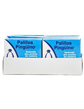 Palillos Pingüino De Madera