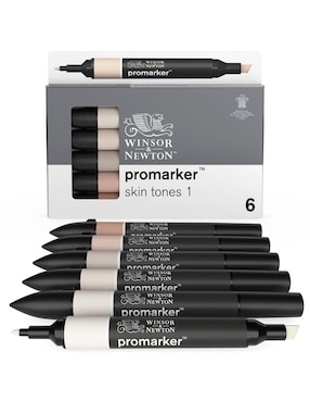 Marcador permanente Winsor & Newton 6 piezas