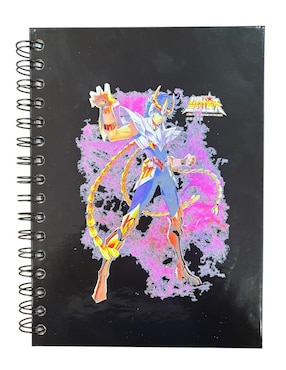 Set libreta Macarena Brand Los Caballeros del Zodiaco hoja blanca