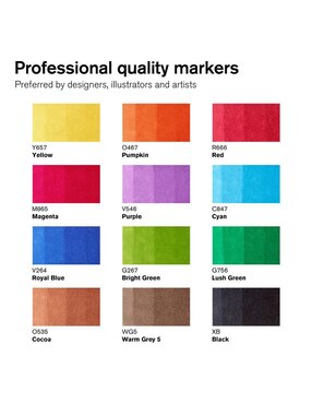 Marcador base agua Winsor & Newton 12 piezas