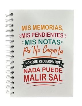 Set libreta Macarena Brand hoja blanca