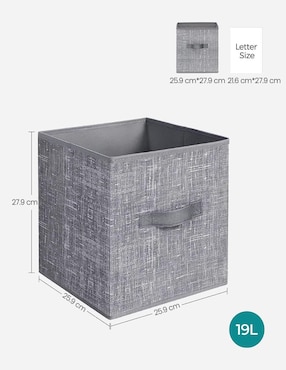 Set caja para almacenar Songmics Tina cuadrado con 6 piezas