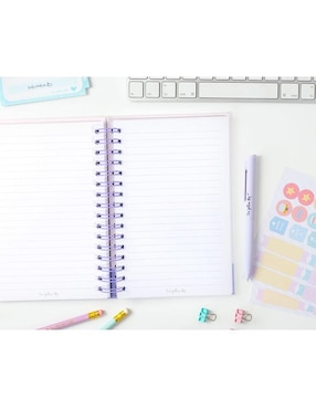 Cuaderno The Yellow Clip hoja a rayas y blanca