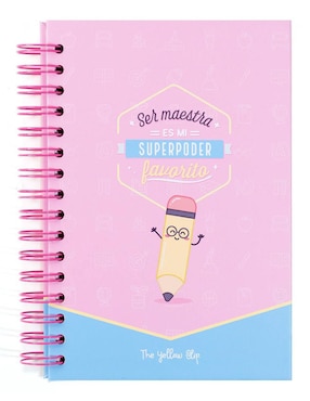 Cuaderno The Yellow Clip hoja a rayas y blanca
