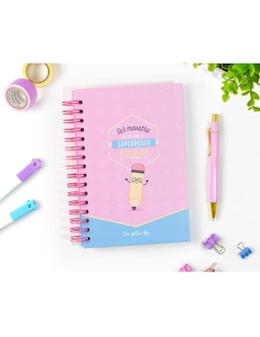 Cuaderno The Yellow Clip hoja a rayas y blanca