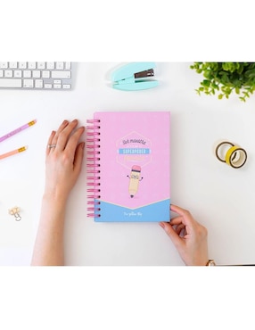 Cuaderno The Yellow Clip hoja a rayas y blanca