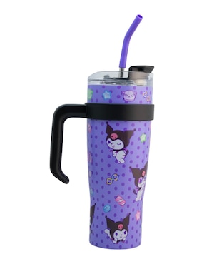 Termo Regalos Siglo XXI de acero inoxidable Kuromi con tapa rosca 1.2 L