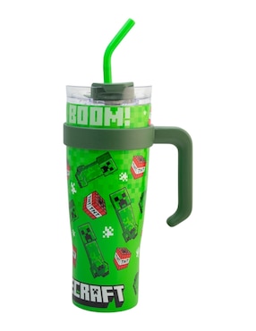 Termo Regalos Siglo XXI de acero inoxidable Minecraft con tapa rosca 1.2 L