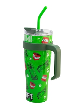Termo Regalos Siglo XXI de acero inoxidable Minecraft con tapa rosca 1.2 L