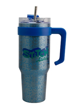 Termo Regalos Siglo XXI de acero inoxidable Stitch con tapa rosca 1.2 L