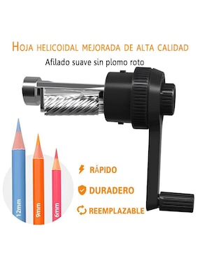 Sacapuntas manivela Xtellar de plástico