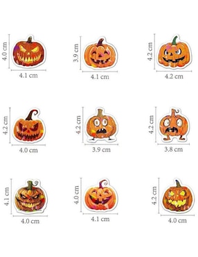 Calcomanías Ventdepot Halloween Pumpkins