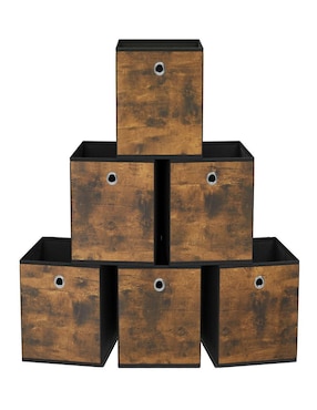 Set caja decorativa para almacenar Songmics Home tina con 6 piezas