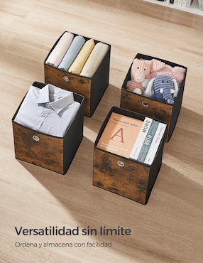 Set caja decorativa para almacenar Songmics Home tina con 6 piezas