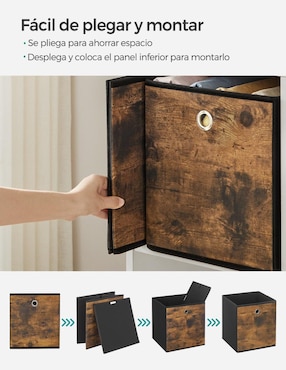 Caja para almacenar Songmics Home tina rectangular con 6 piezas