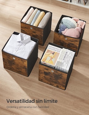 Caja para almacenar Songmics Home tina rectangular con 6 piezas