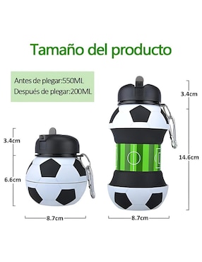 Botella de agua Xtellar con tapa rosca 550 ml