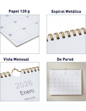 Calendario de pared Bluelander