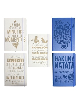 Set libreta Macarena Brand hoja a rayas