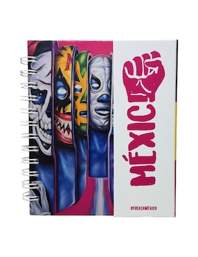 Libreta Luxo Mx Lucha Libre a rayas