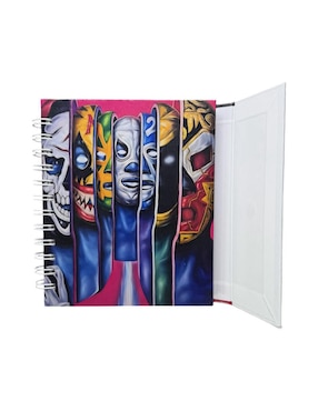 Libreta Luxo Mx Lucha Libre a rayas
