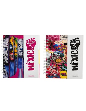 Set libreta Luxo Mx México a rayas