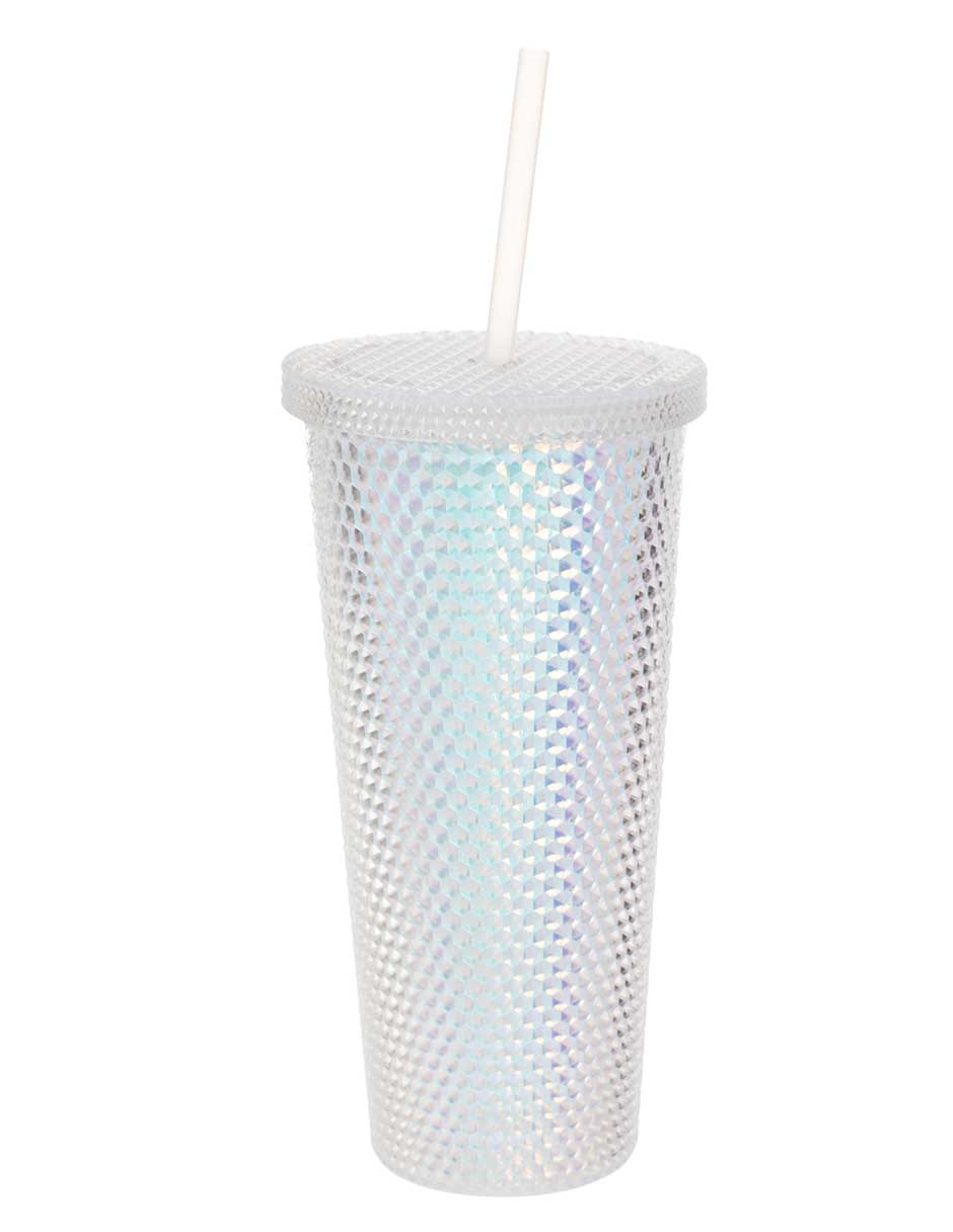 Vasos de vidrio con tapa y popote 13 oz 13.5 fl oz vaso de agua taza de  café helado con mango de man…Ver más Vasos de vidrio con tapa y popote 13  oz