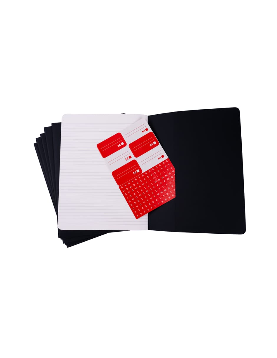 Set libreta hoja rayada 4