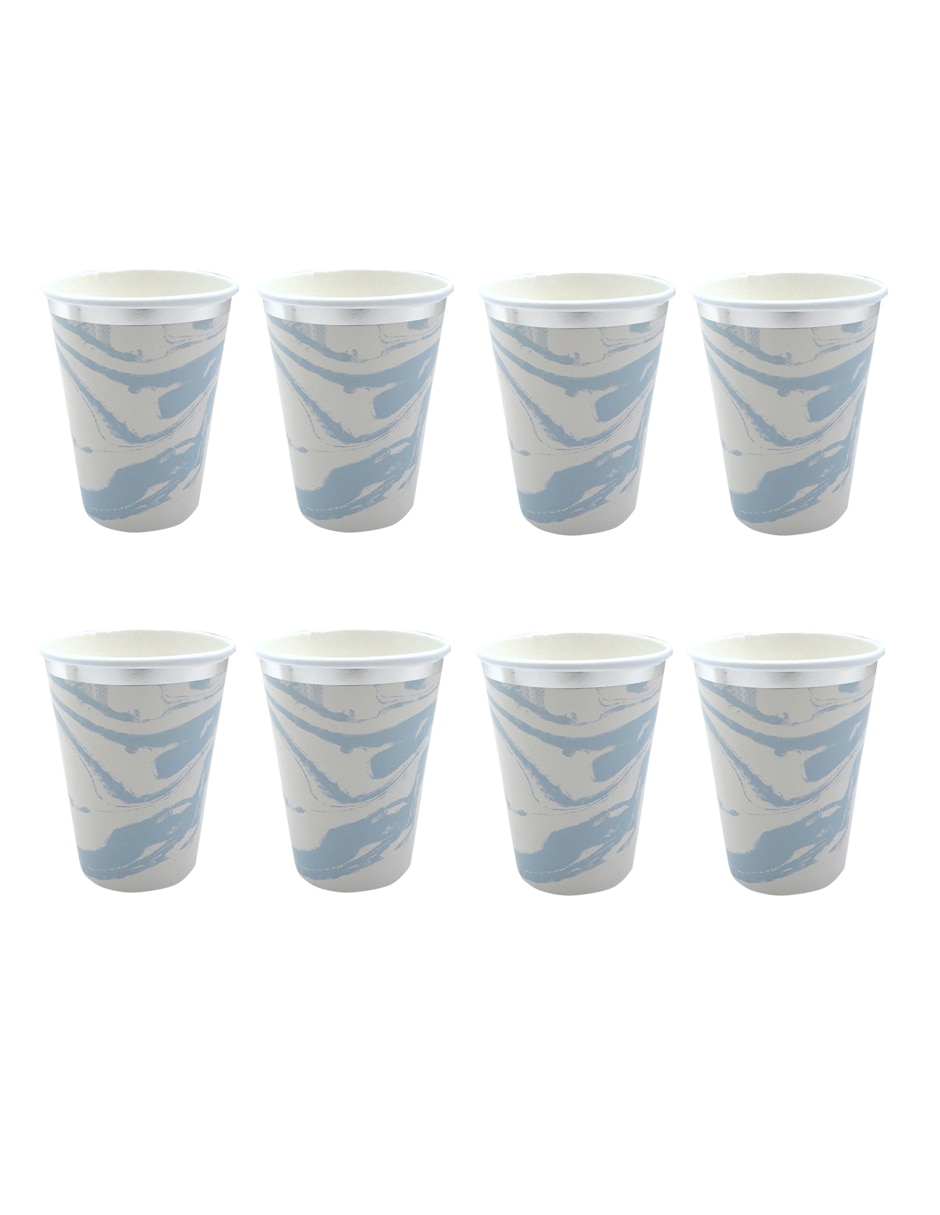 Set vasos Acuarela con 8 piezas