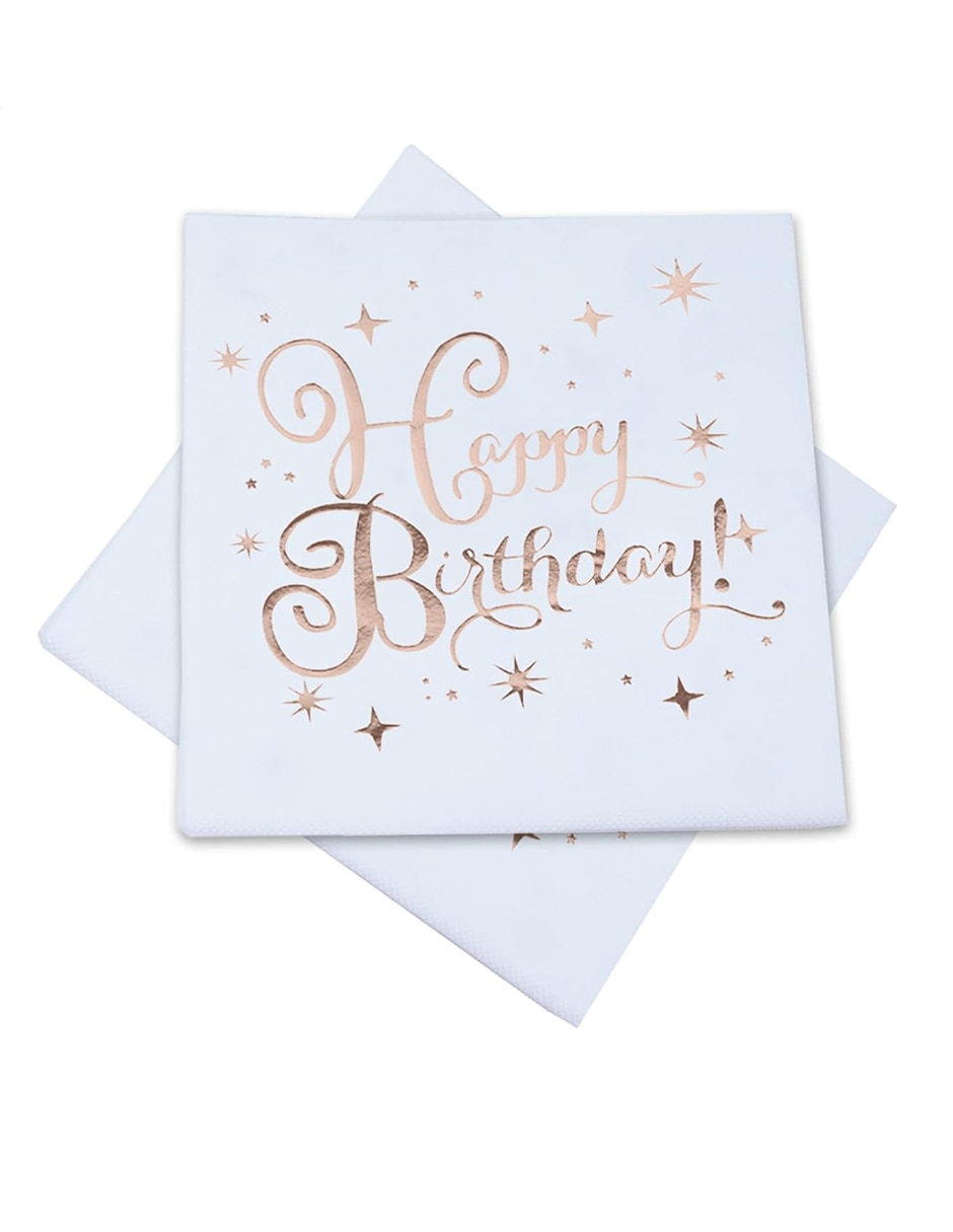 Servilleta Rose Gold de papel 10 piezas 2