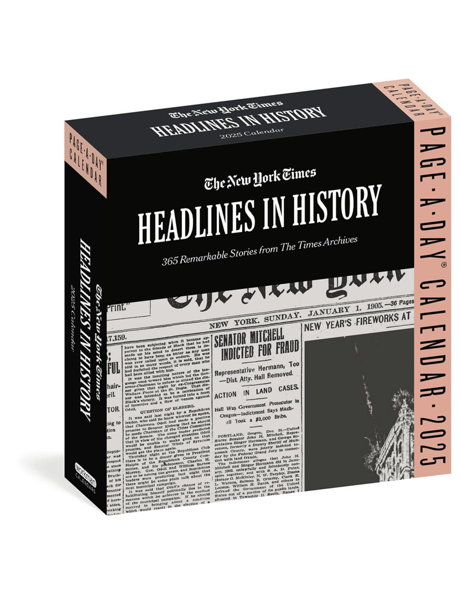 Calendario de escritorio Viaje en el tiempo New York Times 1
