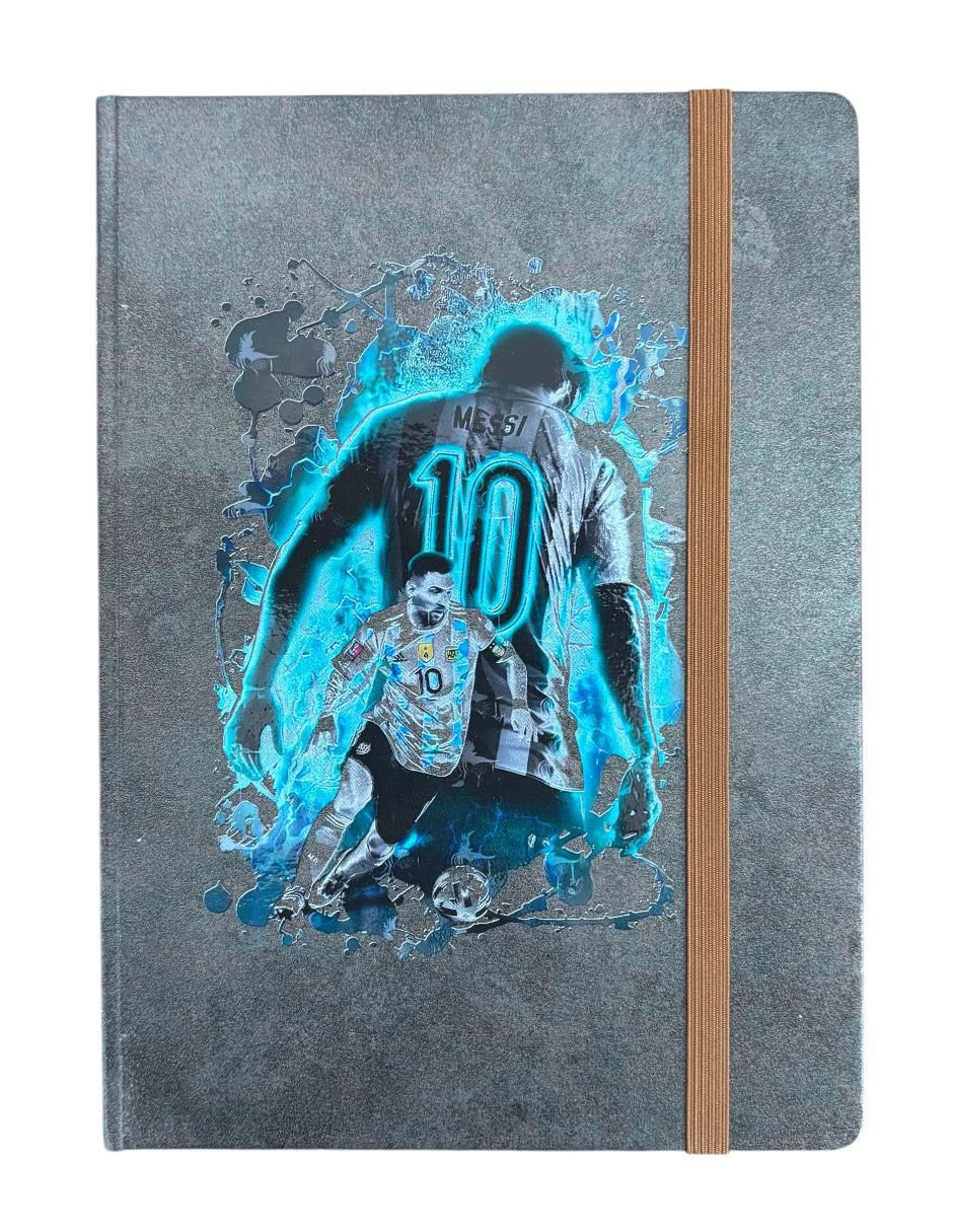 Libreta Messi hoja blanca