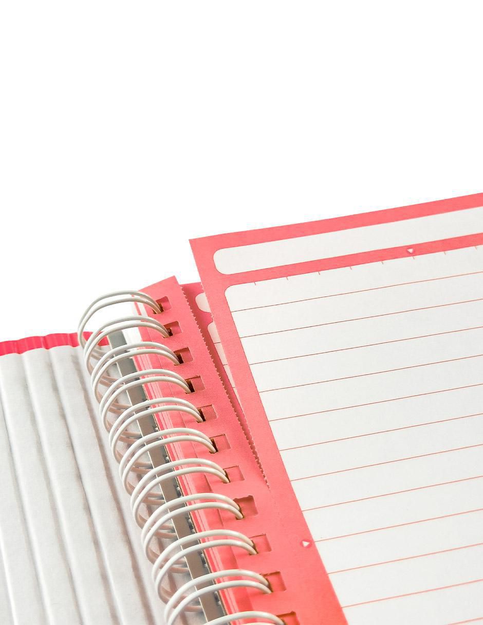 Set libreta hoja a rayas 8