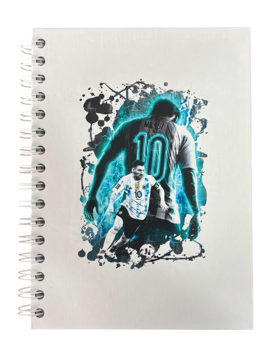 Set libreta Messi hoja blanca 3