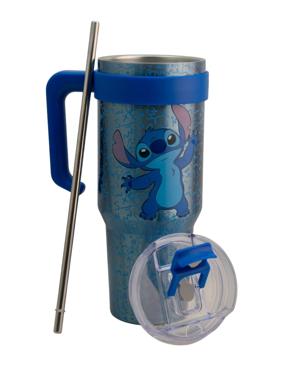 Termo de acero inoxidable Stitch con tapa rosca 1.2 L 4