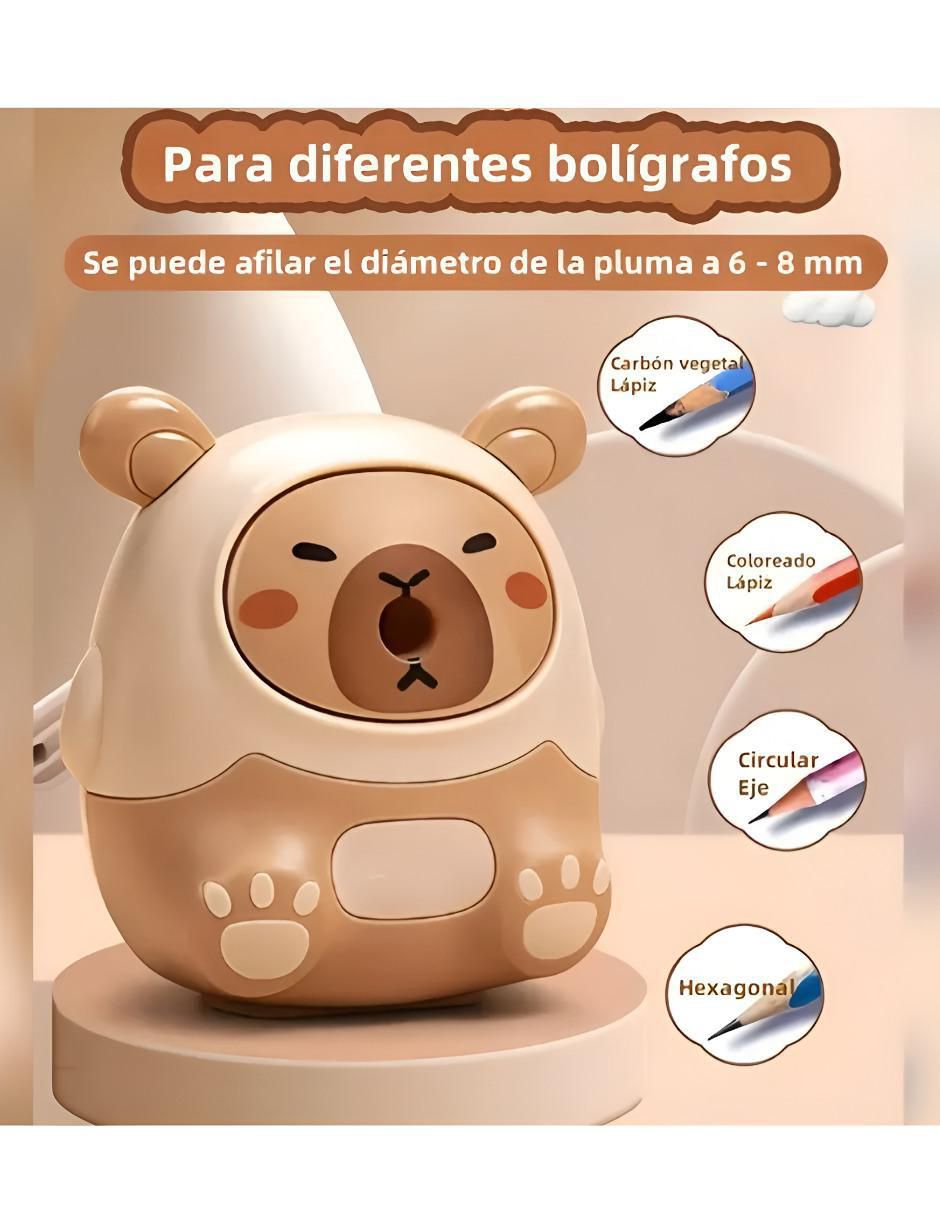 Sacapuntas manivela de plástico 3