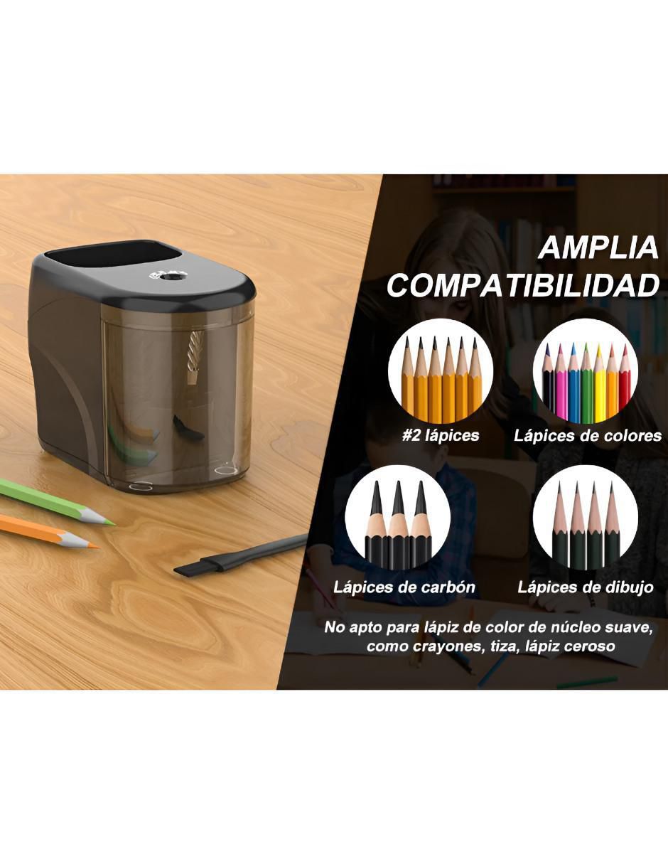Sacapuntas eléctrico de acero inoxidable 2
