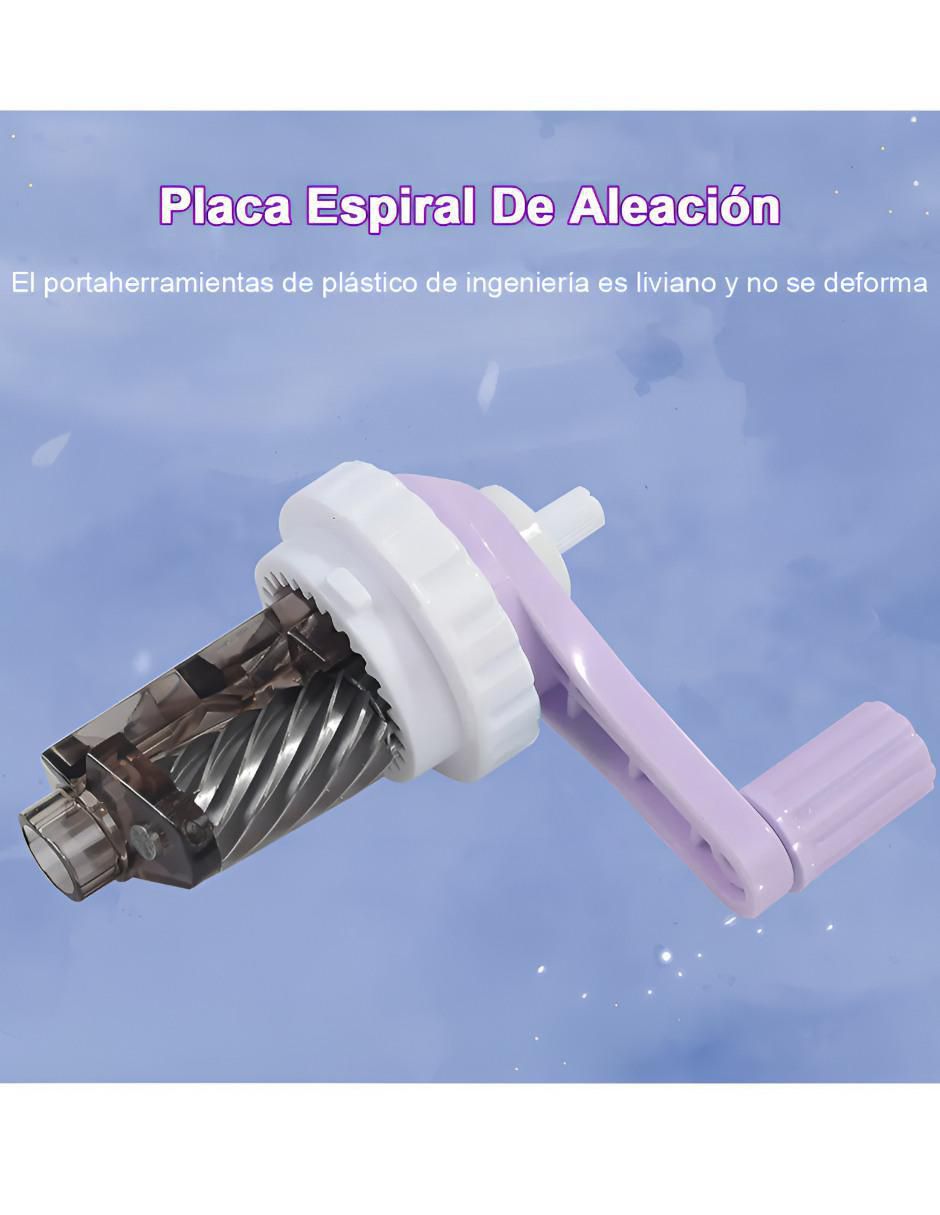Sacapuntas manivela de plástico 4