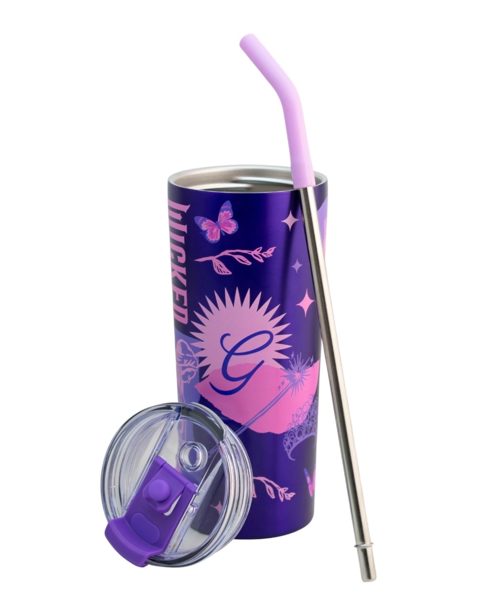 Termo de acero inoxidable Wicked con tapa a presión 600 ml 4